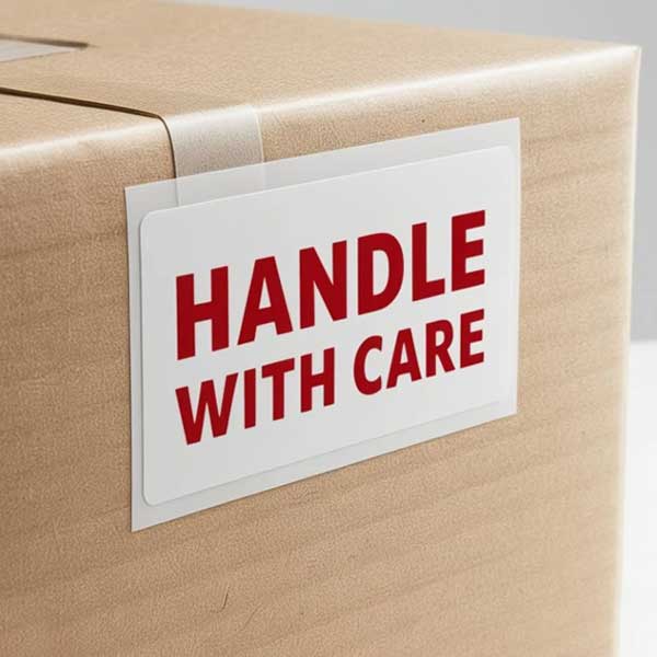 Handle With Care Self Adhesive Labels Protective Shipping Labels