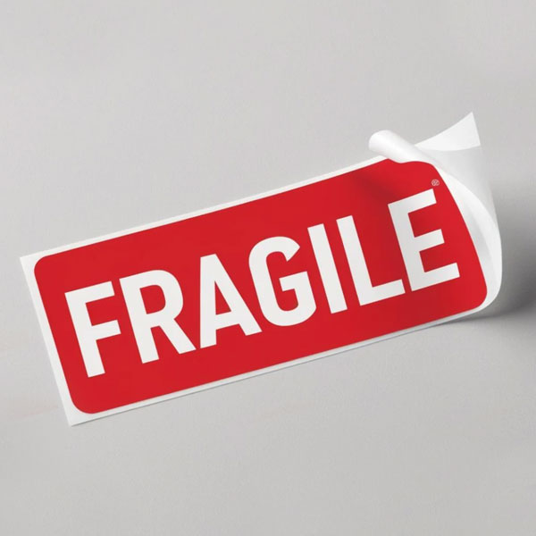 Self Adhesive Label Roll for Fragile Uses